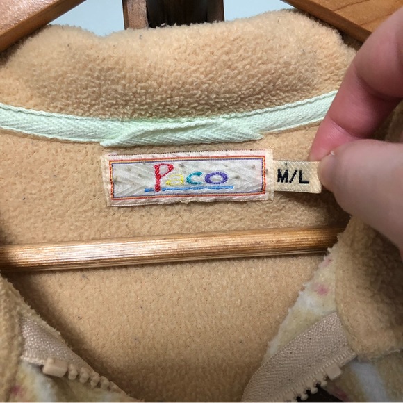 Paco Floral Fleece Zip-Up Sweater Jacket - Picture 3 of 7